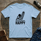 Sisyphus Is Happy Leaning Tower T-Shirt