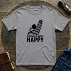 Sisyphus Is Happy Leaning Tower T-Shirt