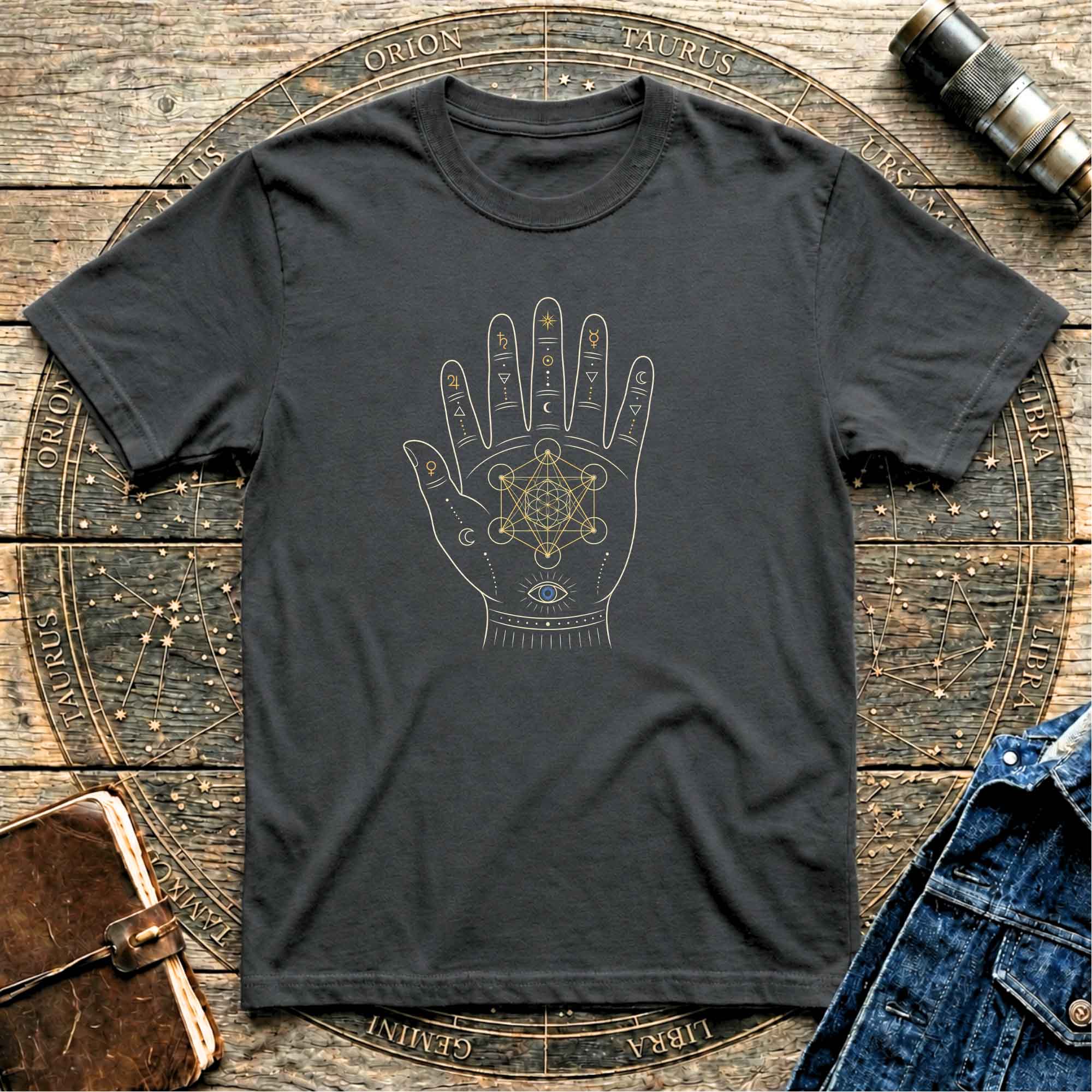 Metatron’s Cube Hand Art T-Shirt