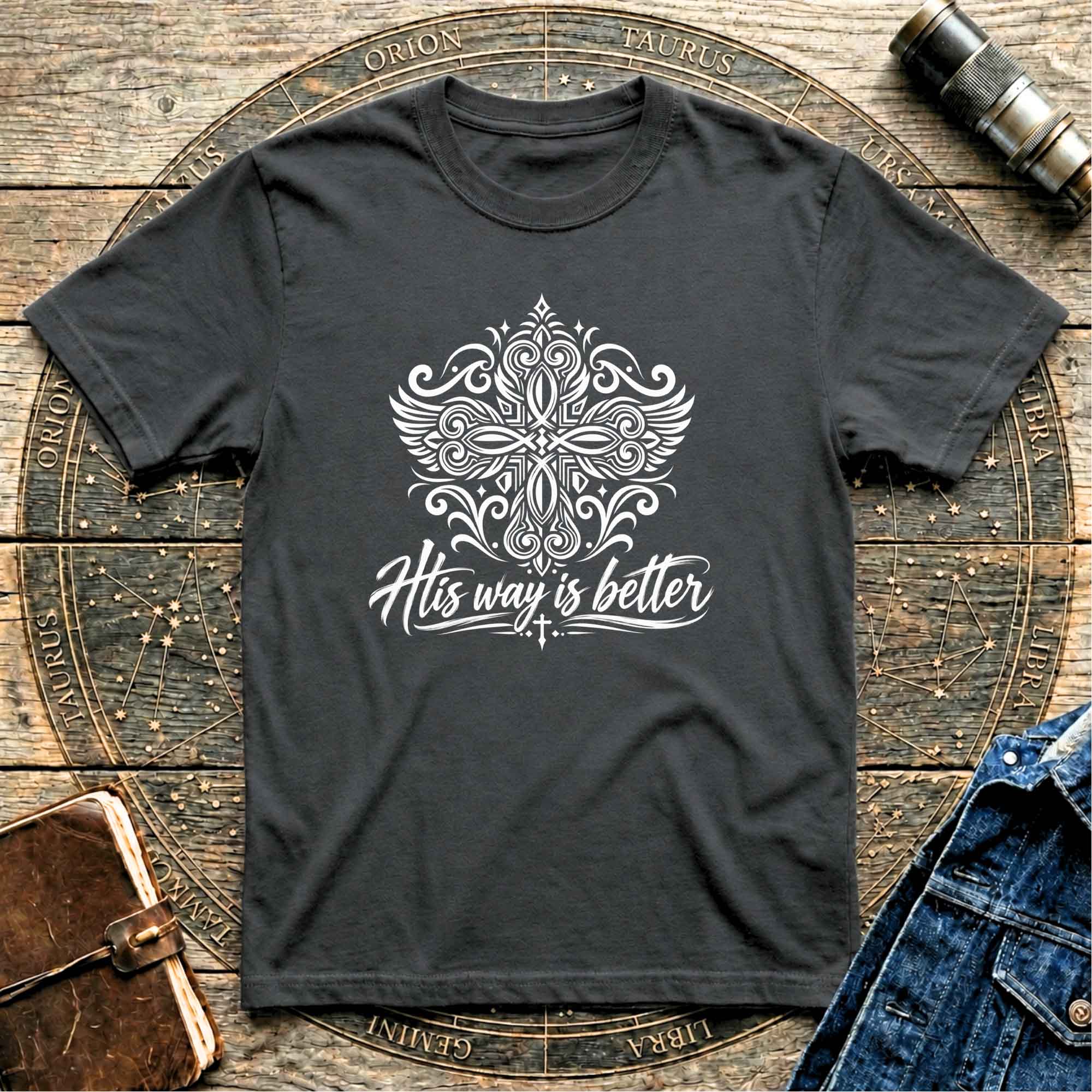 His way Black T-shirt