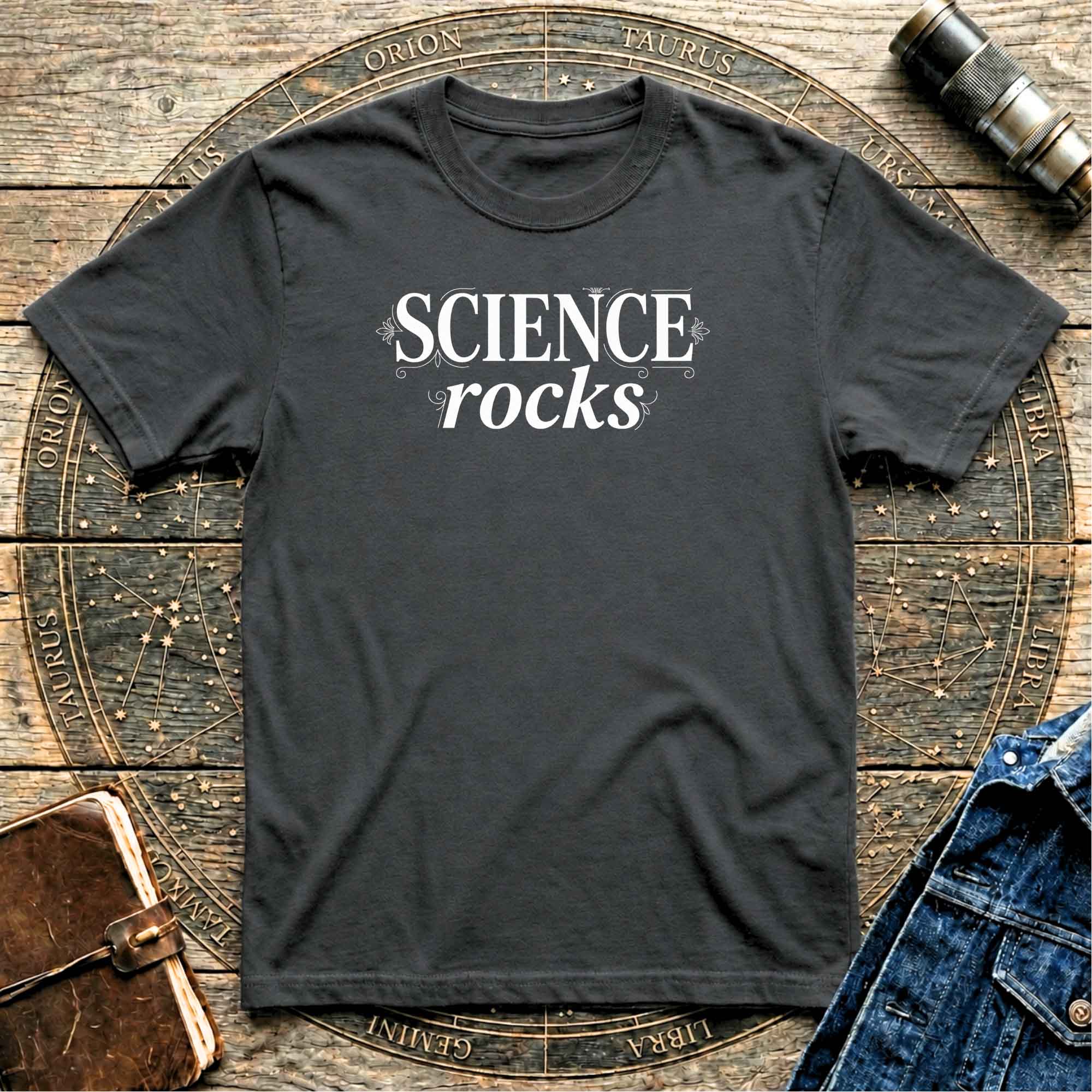 Science Rocks Black T-shirt