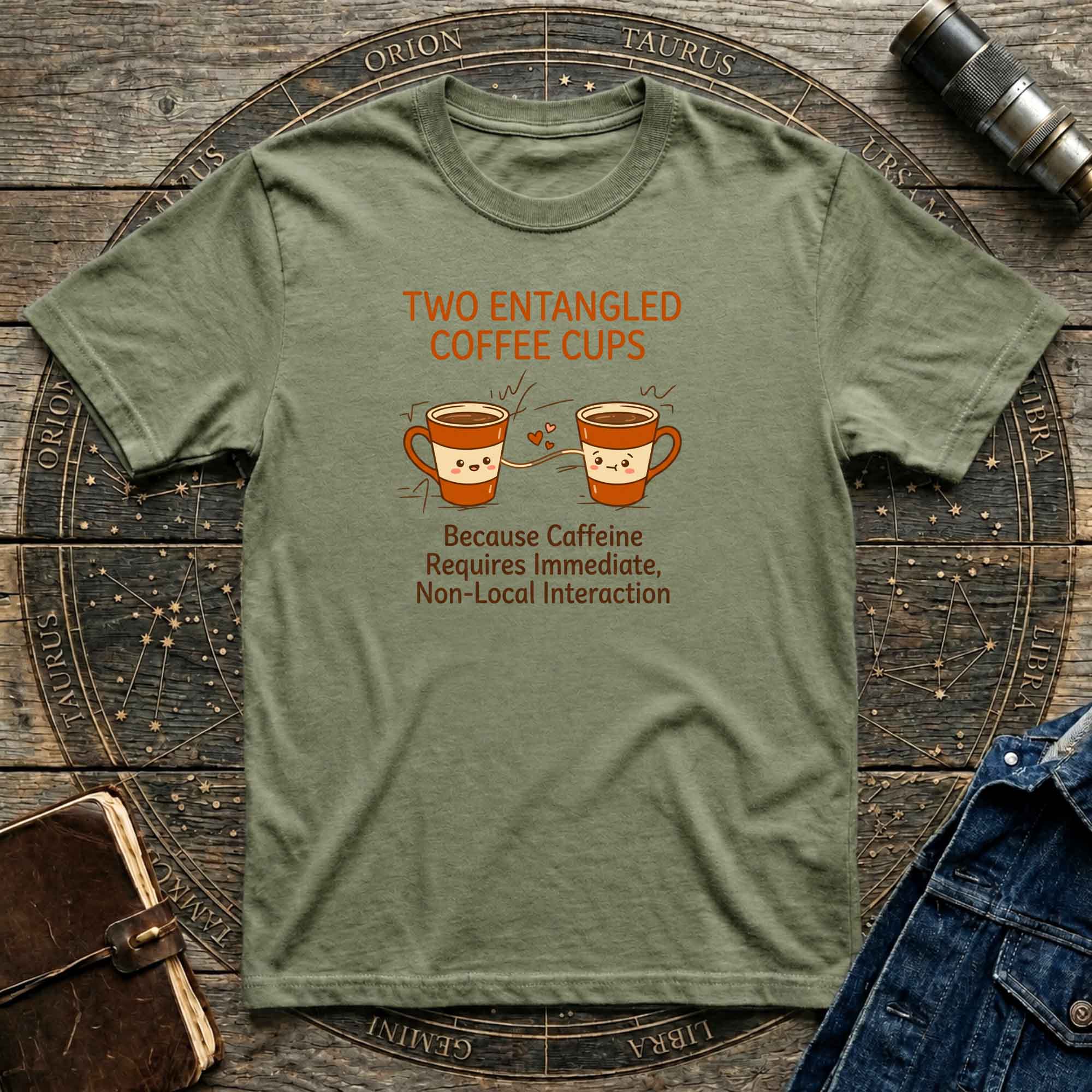 Quantum Entangled Coffee T-Shirt