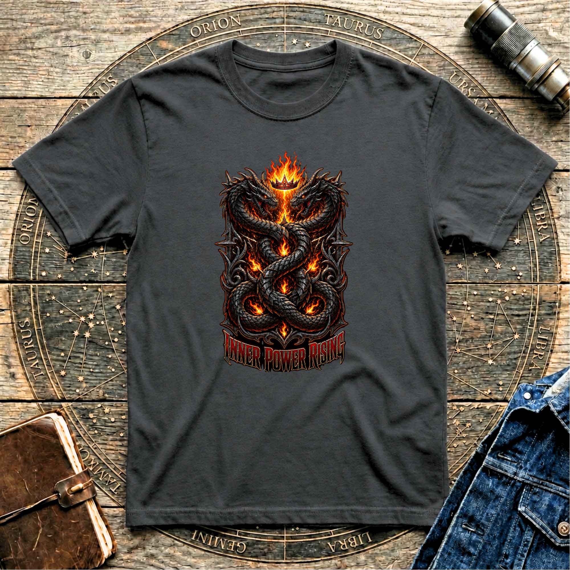 Inner Power Rising Black T-shirt