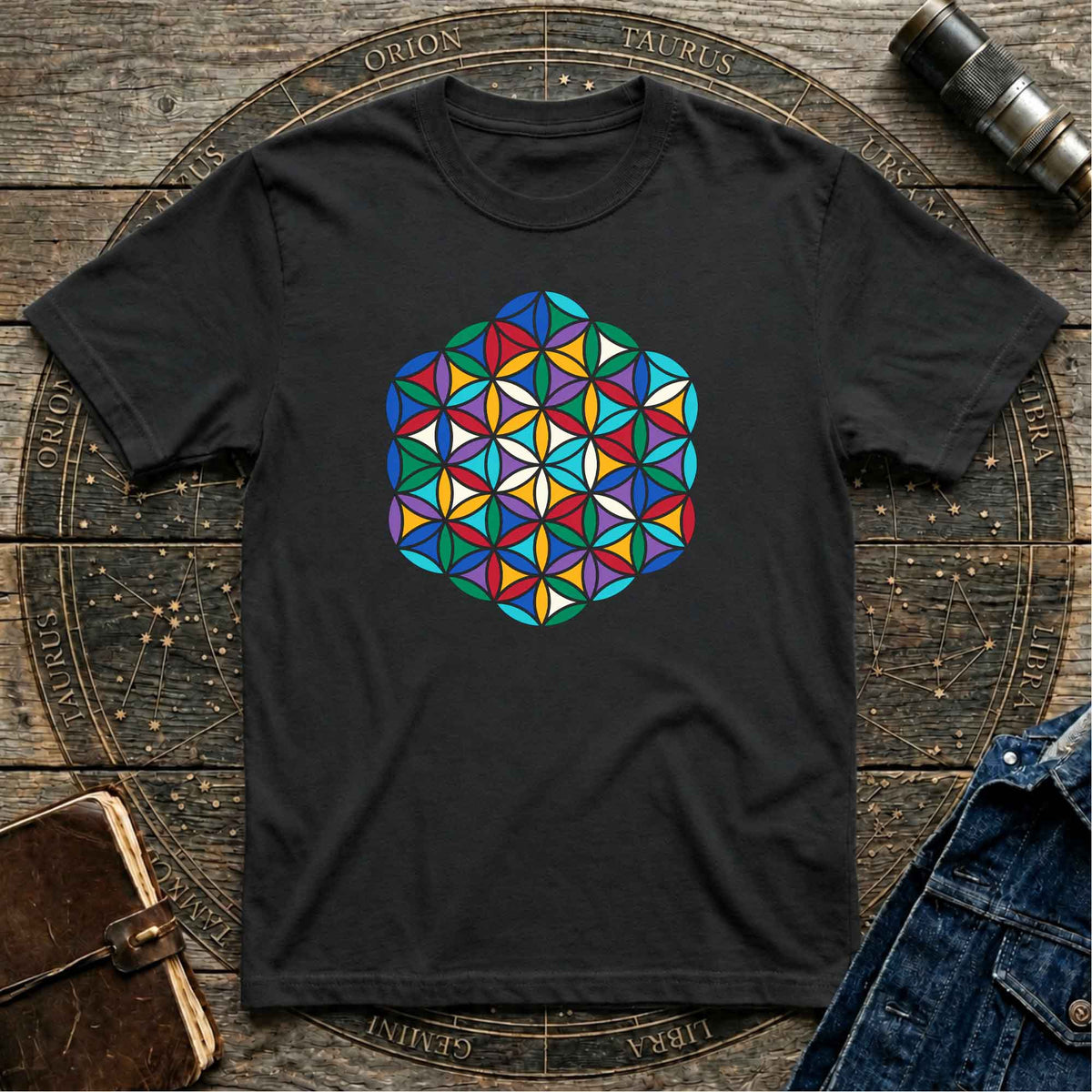 Sacred Geometry Black T-shirt