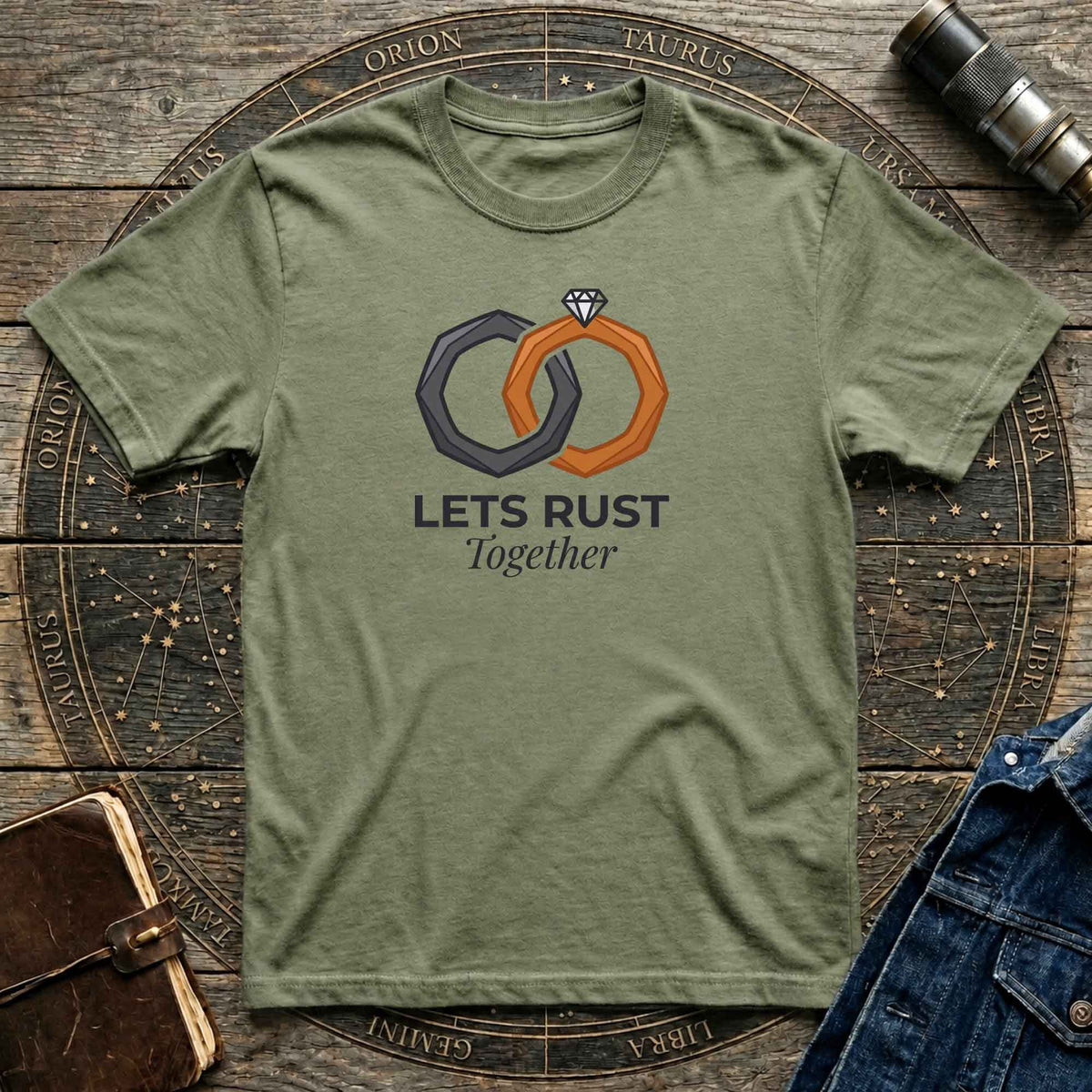 Geometric Romantic Science Tee