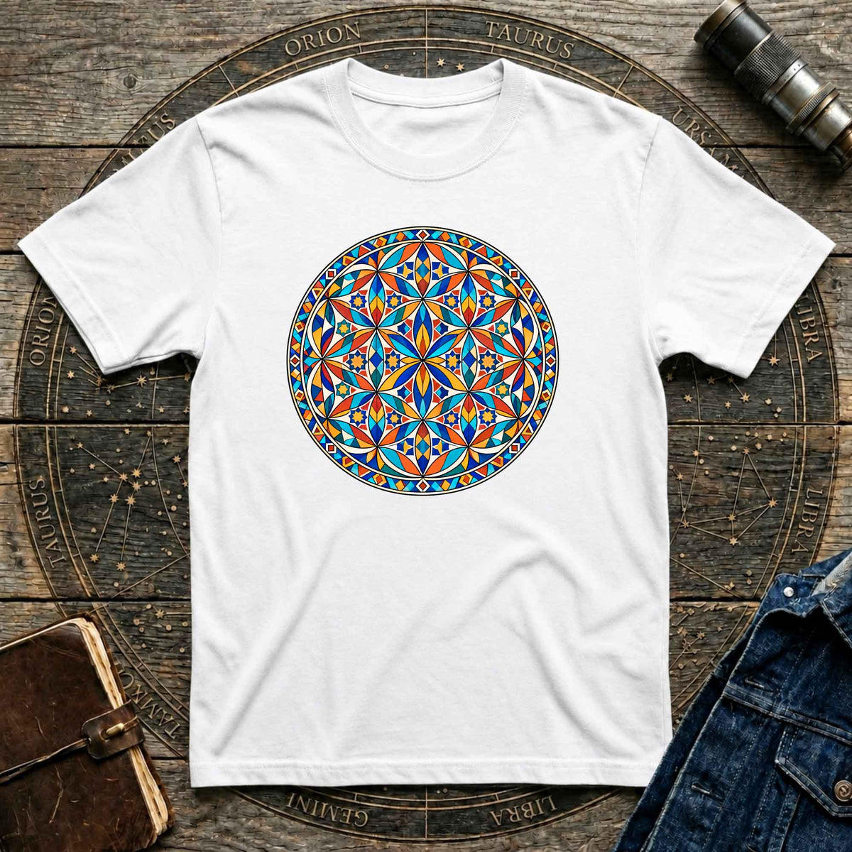 Sacred Geometry Stained glass T-shirt