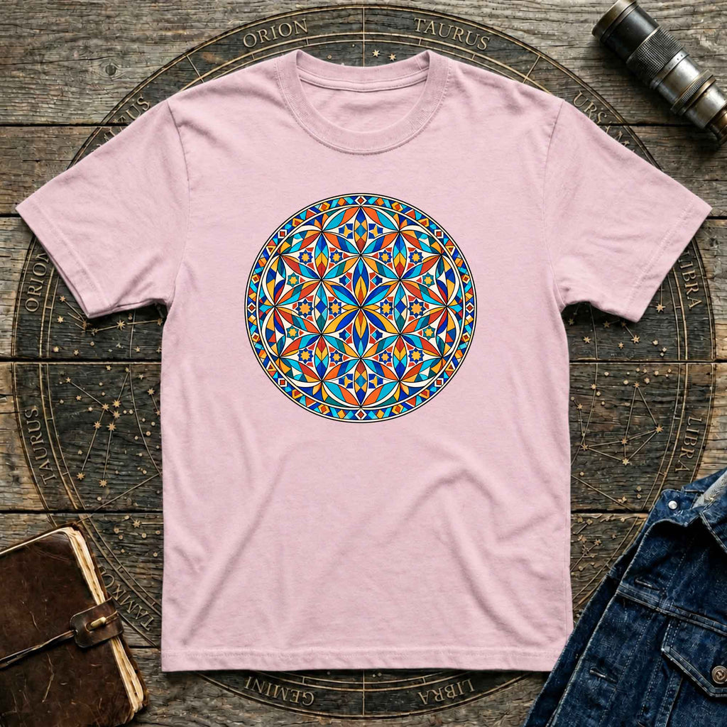 Sacred Geometry Stained glass T-shirt