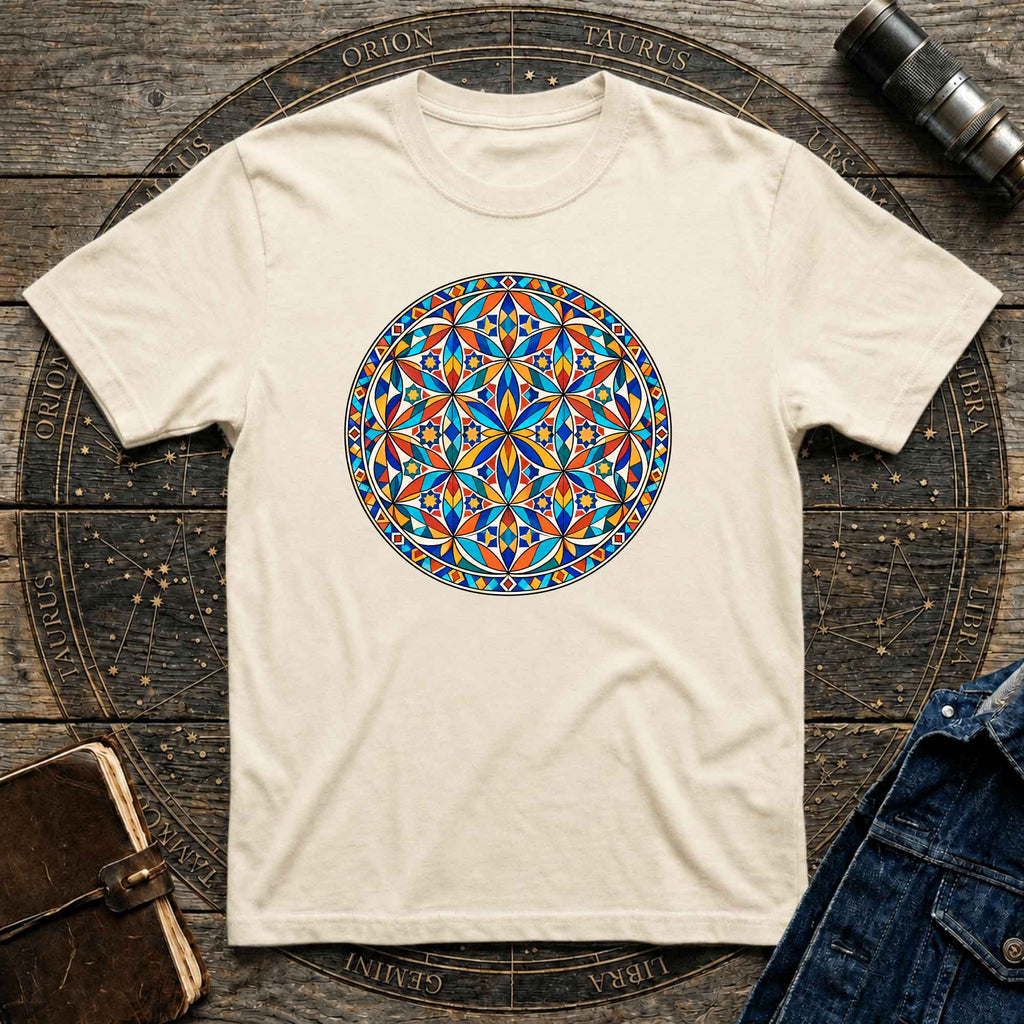 Sacred Geometry Stained glass T-shirt