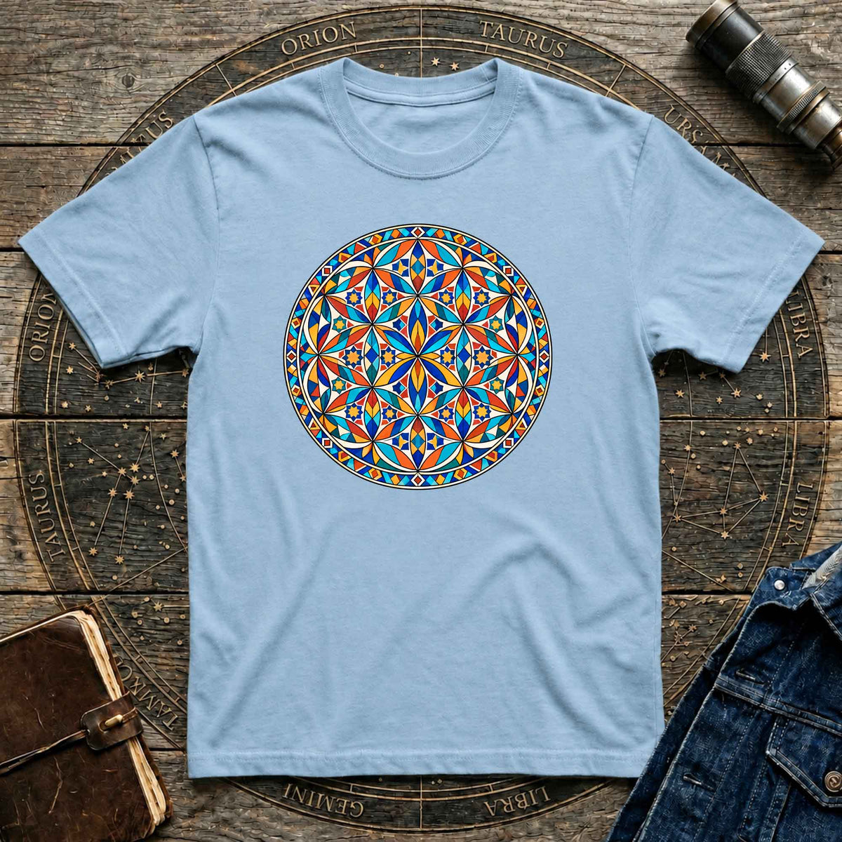 Sacred Geometry Stained glass T-shirt