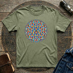Sacred Geometry Stained glass T-shirt