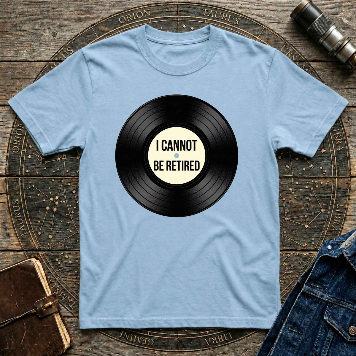 Vinyl Cannot Retire T-shirt