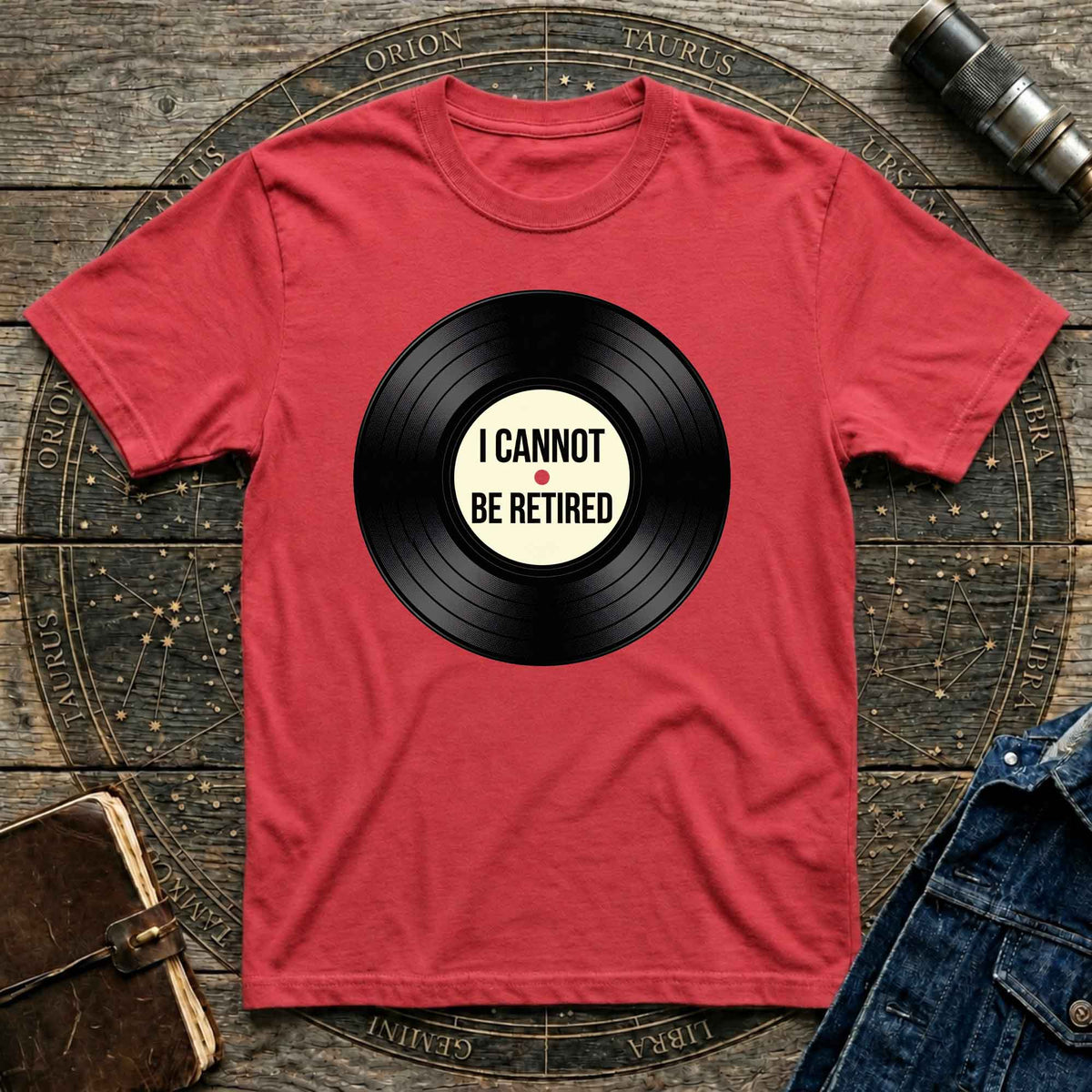 Vinyl Cannot Retire T-shirt