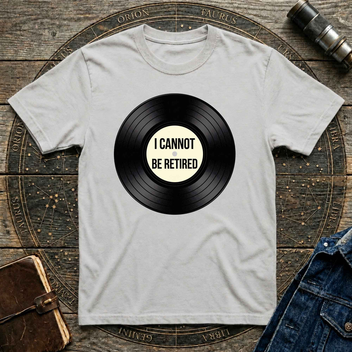 Vinyl Cannot Retire T-shirt