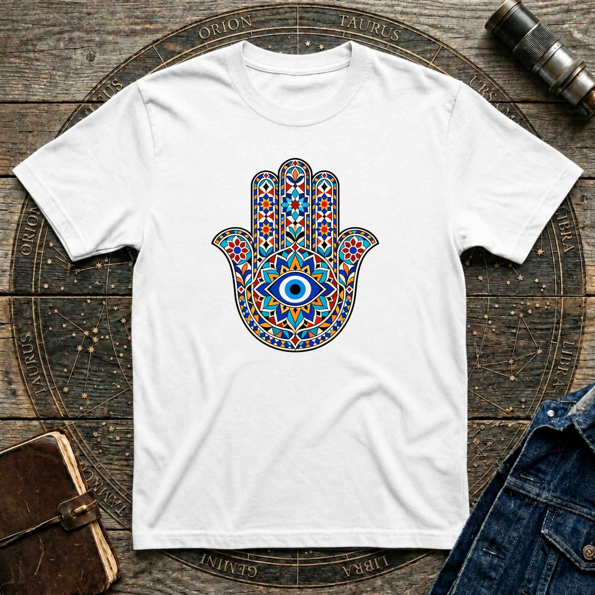 Mosaic Hamsa Eye T-shirt
