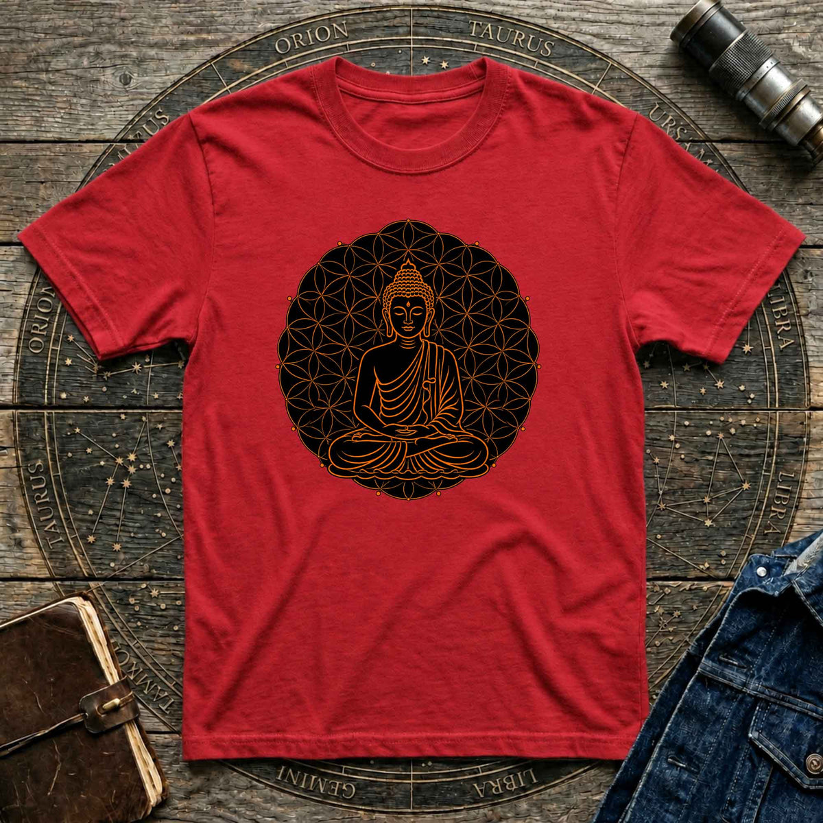 Buddha Sacred Geometry Mandala tee