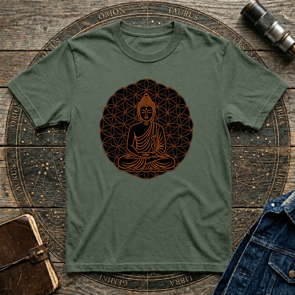 Buddha Sacred Geometry Mandala tee
