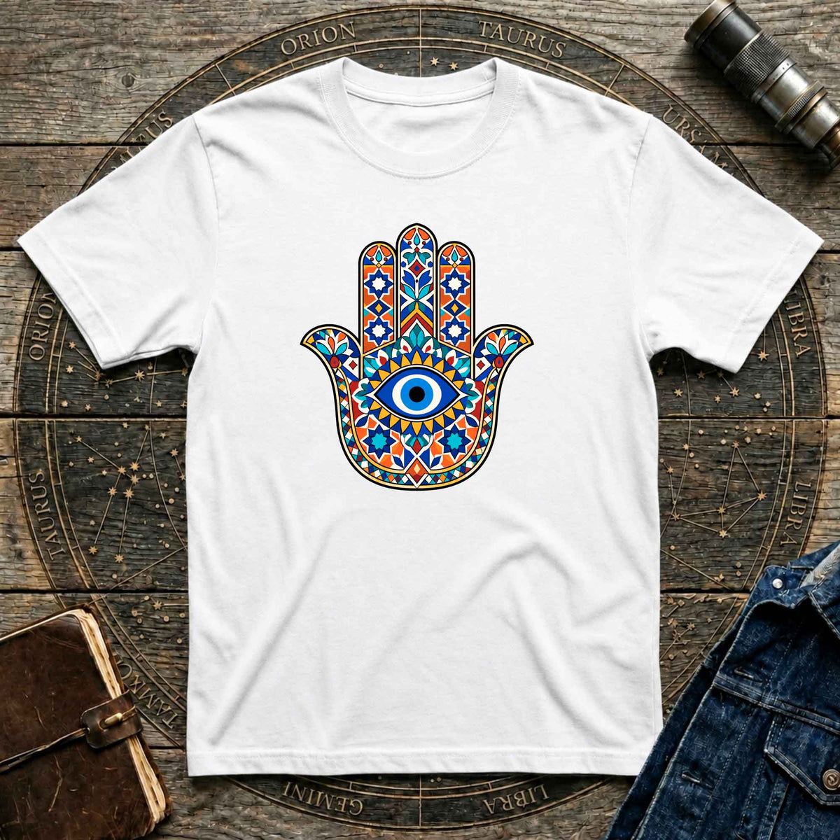 Hamsa Mosaic Art T-Shirt
