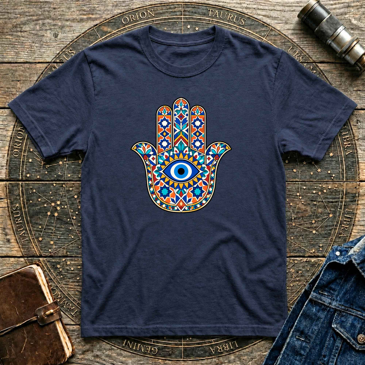 Hamsa Mosaic Art T-Shirt