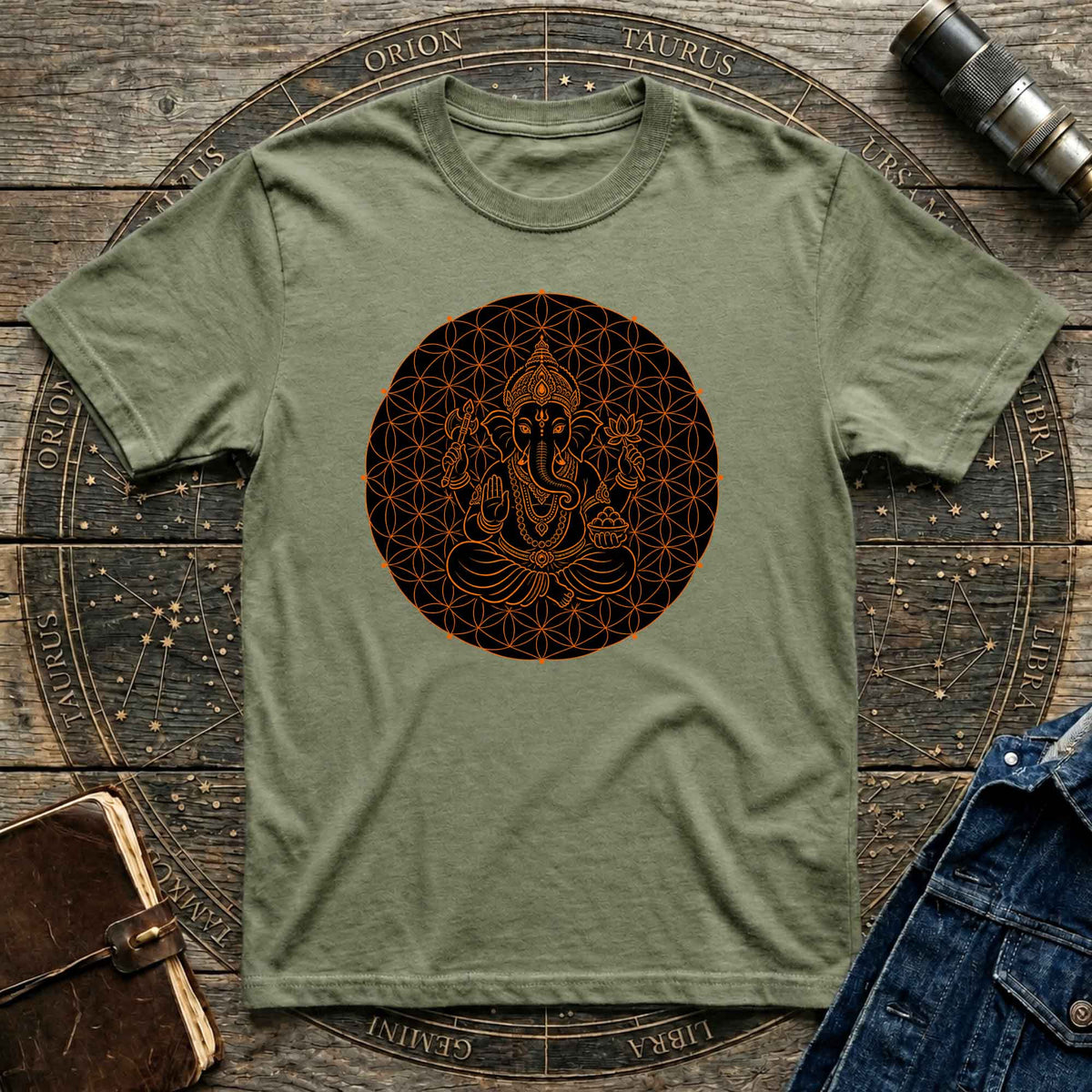 Ganesh Mandala Vivid  T-Shirt