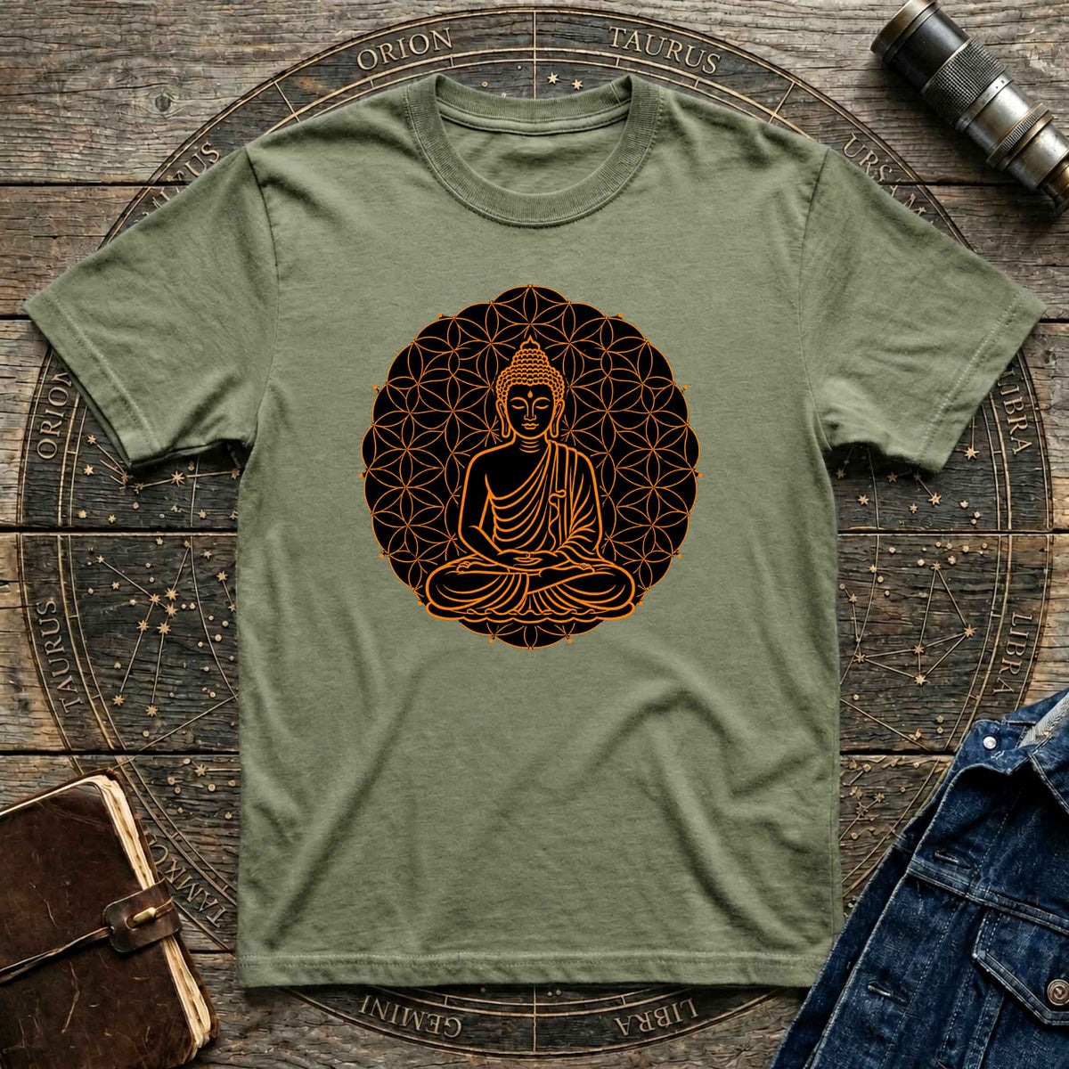 Vivid Buddha Mandala tee