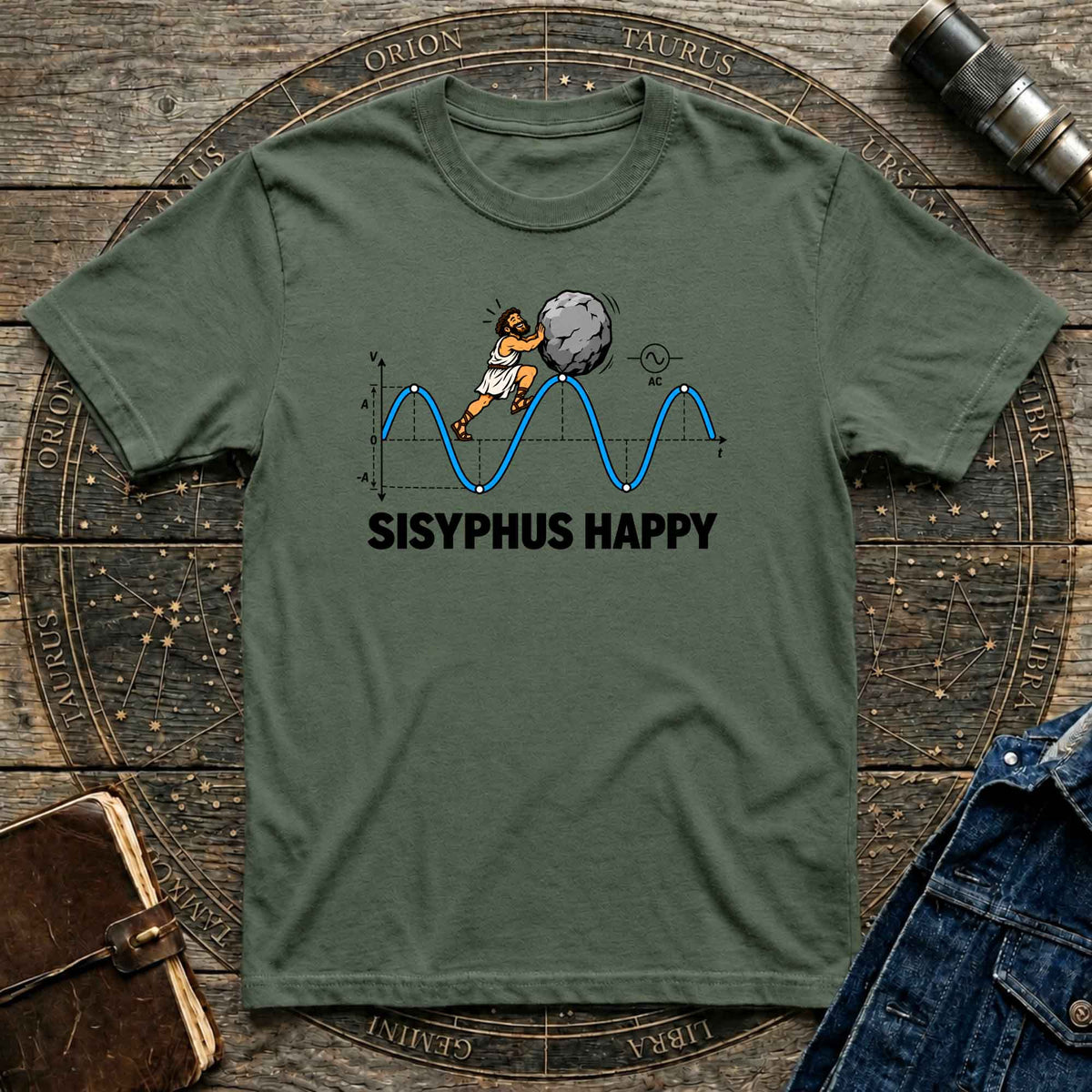 Sisyphus happy Science T-shirt