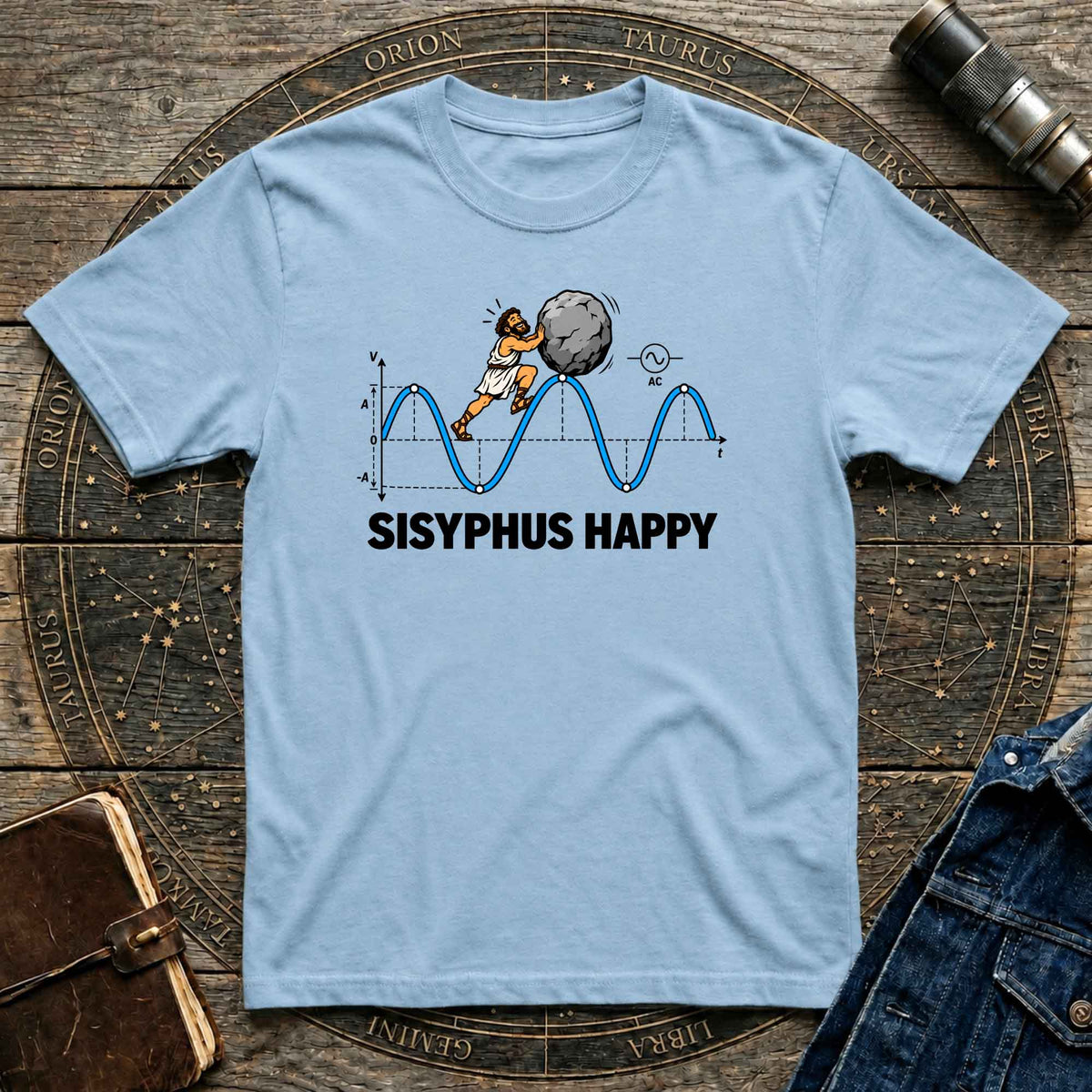 Sisyphus happy Science T-shirt
