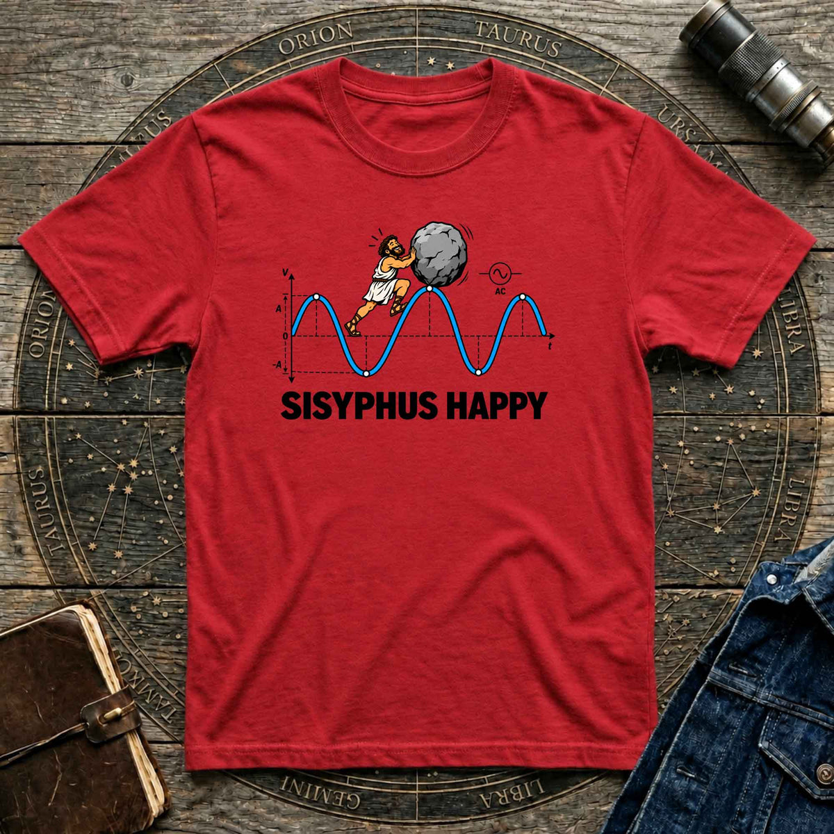 Sisyphus happy Science T-shirt