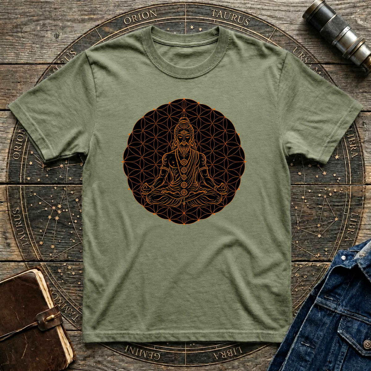 Cosmic Yogi Mandala T-Shirt