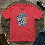 Mediterranean Mosaic Work Hamsa T-shirt