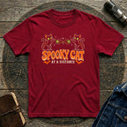 Halloween T-Shirt Vintage Spooky Cat