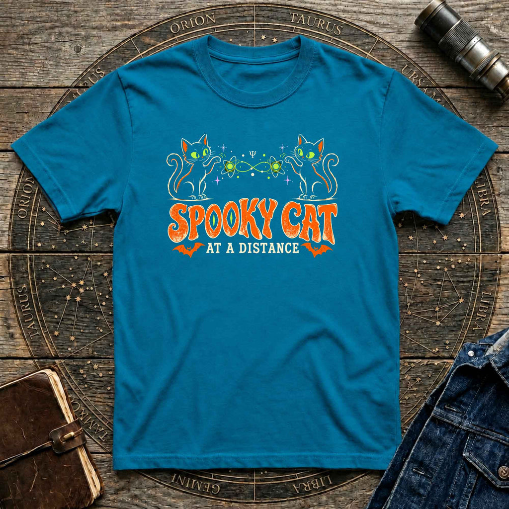 Halloween T-Shirt Vintage Spooky Cat