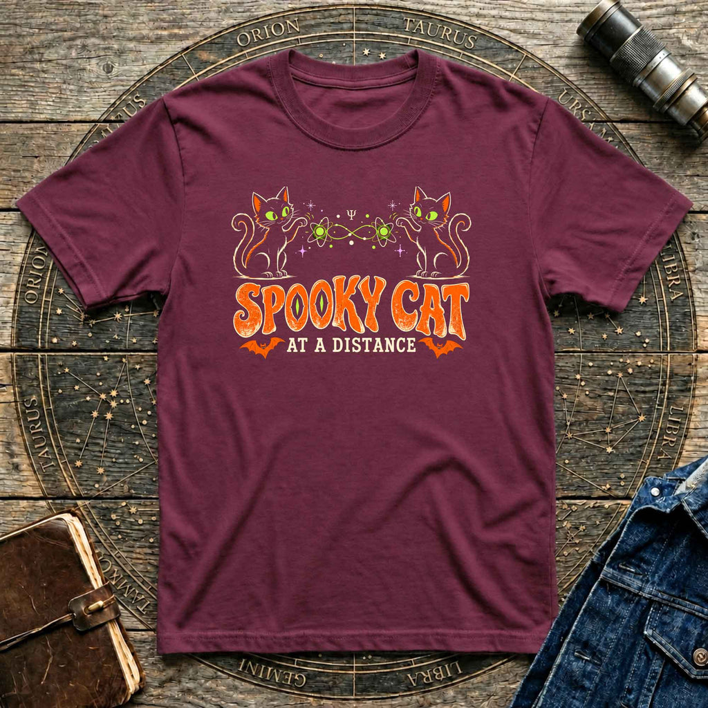 Halloween T-Shirt Vintage Spooky Cat