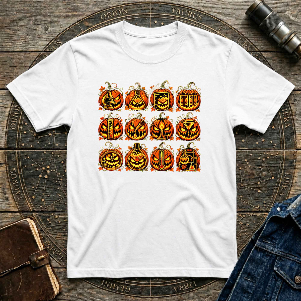 Halloween T-Shirt Pumpkin Lab Instruments