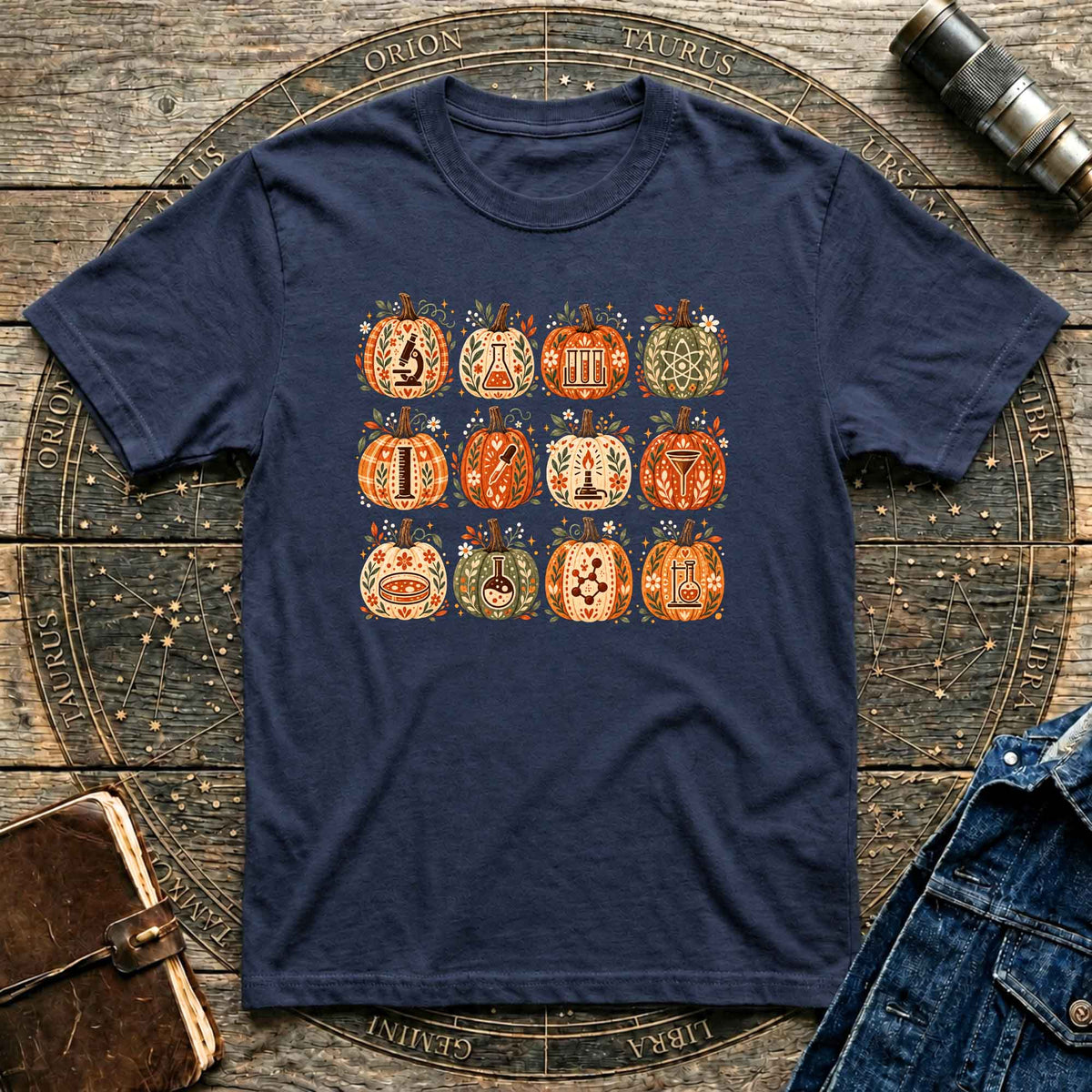 Halloween T-Shirt Boho Lab Pumpkins