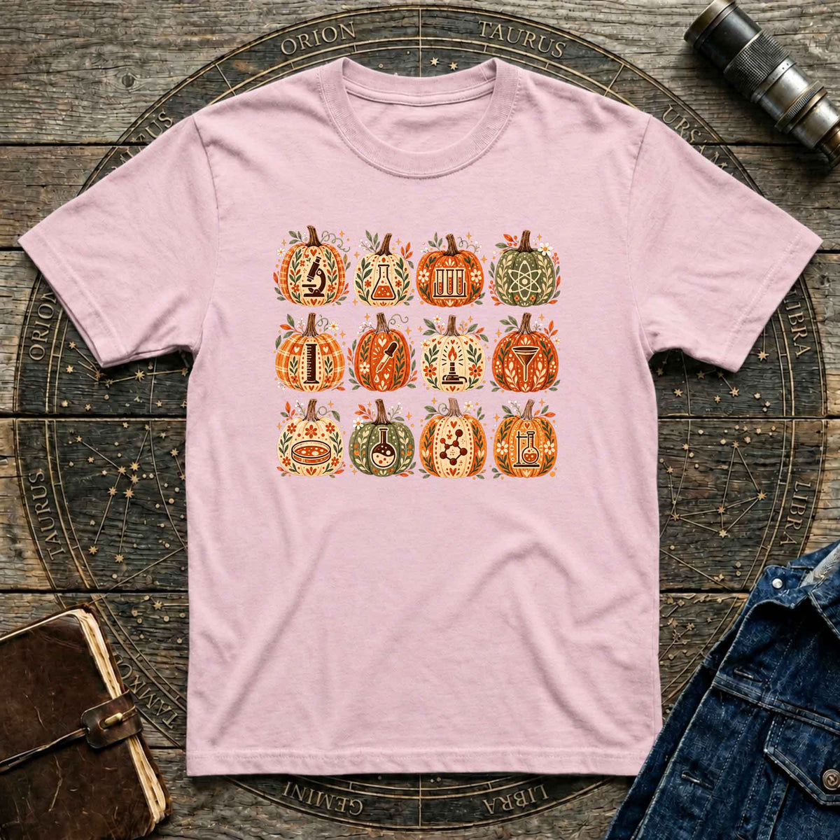 Halloween T-Shirt Boho Lab Pumpkins