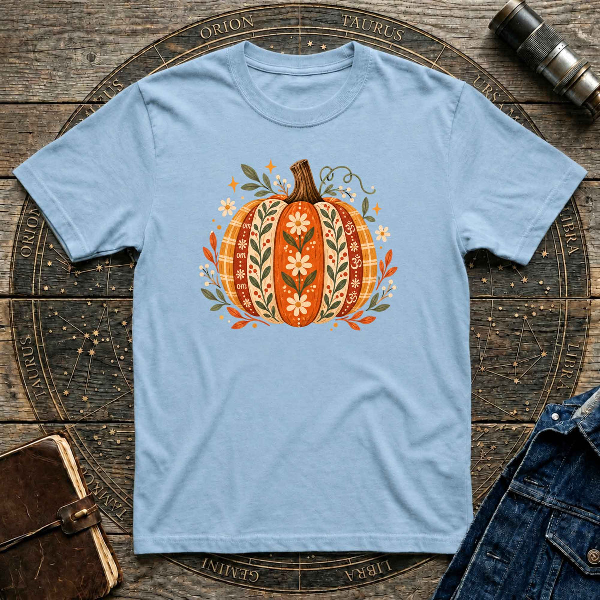 Halloween T-Shirt Boho OM Pumpkin