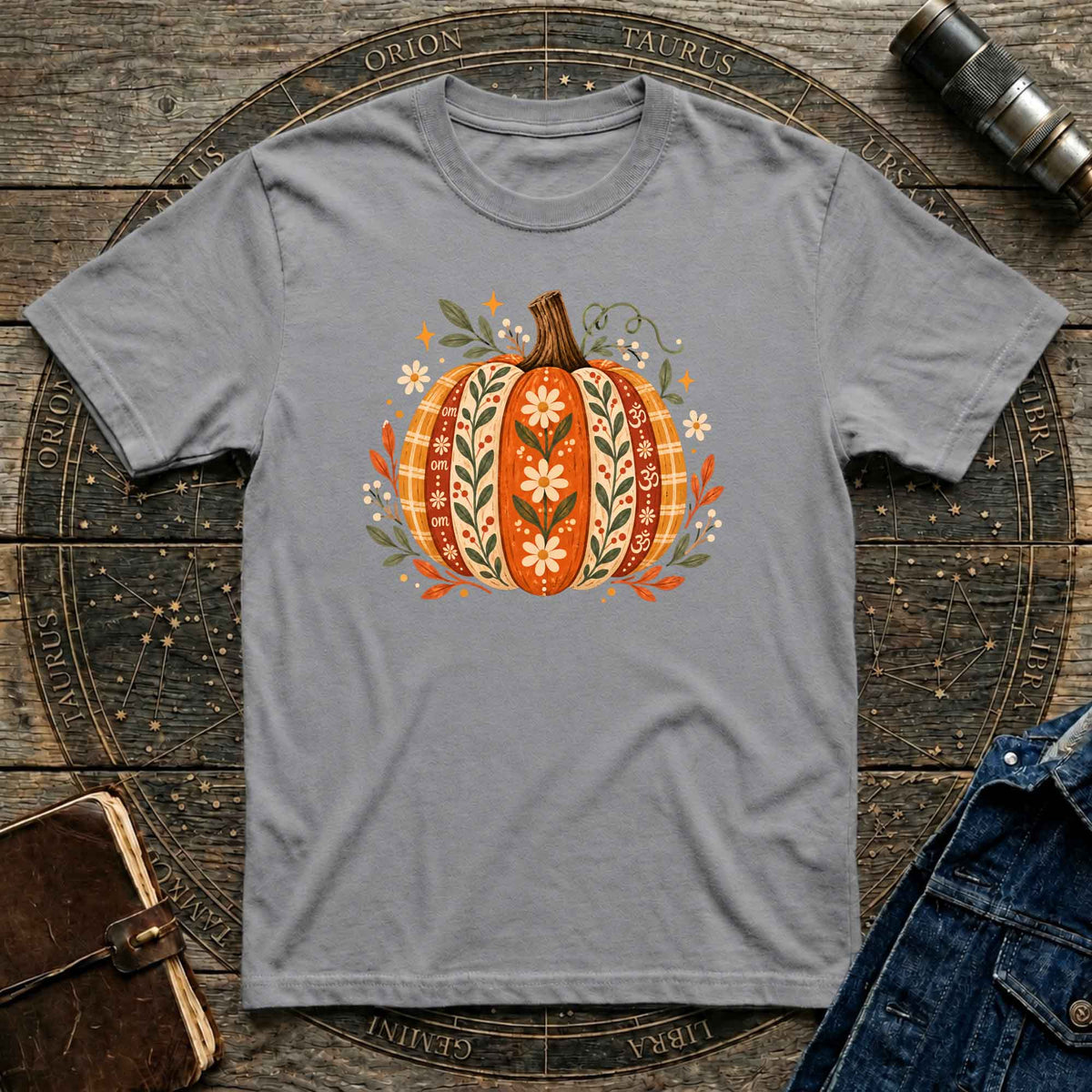 Halloween T-Shirt Boho OM Pumpkin