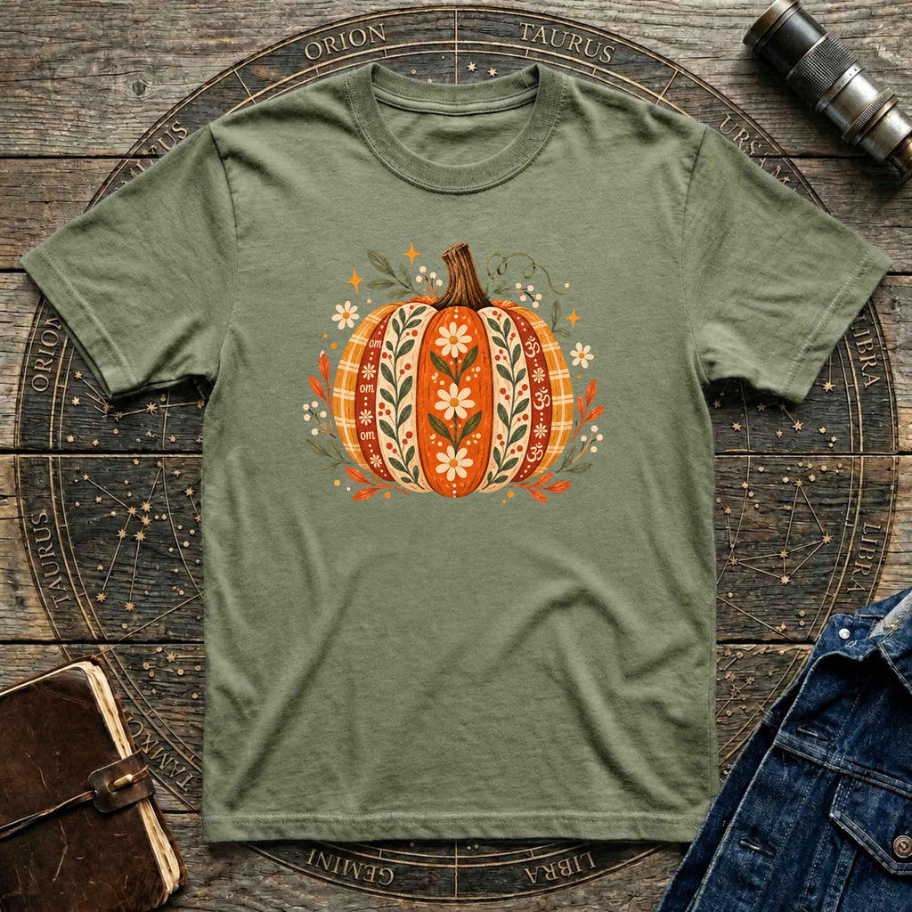 Halloween T-Shirt Boho OM Pumpkin
