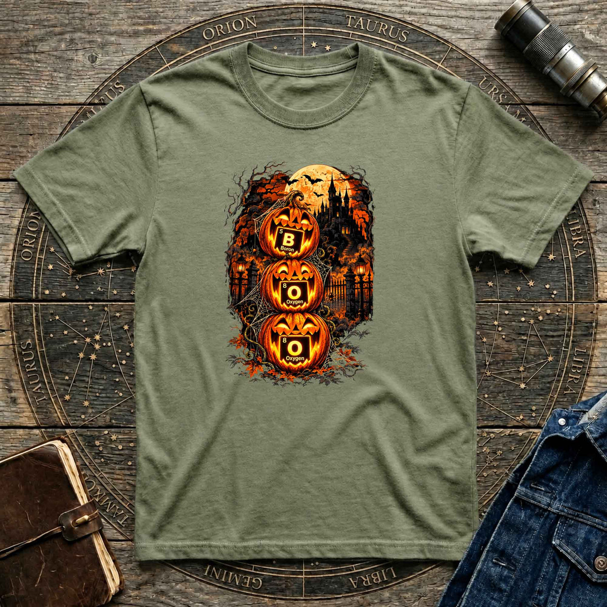 Halloween T-Shirt Haunted Science Pumpkins