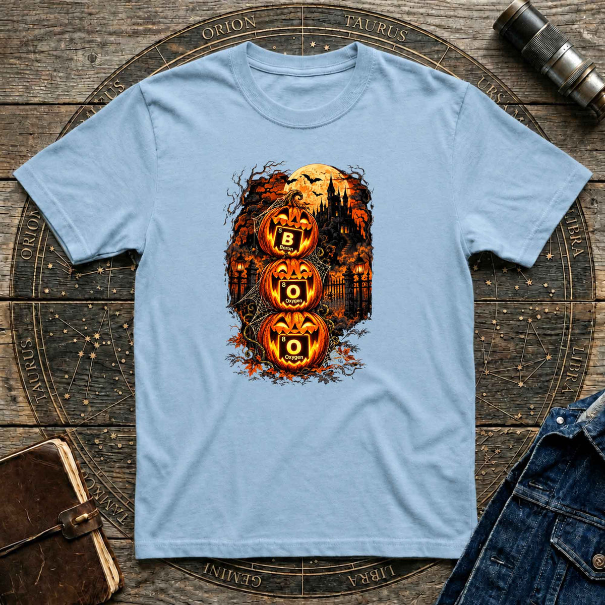 Halloween T-Shirt Haunted Science Pumpkins