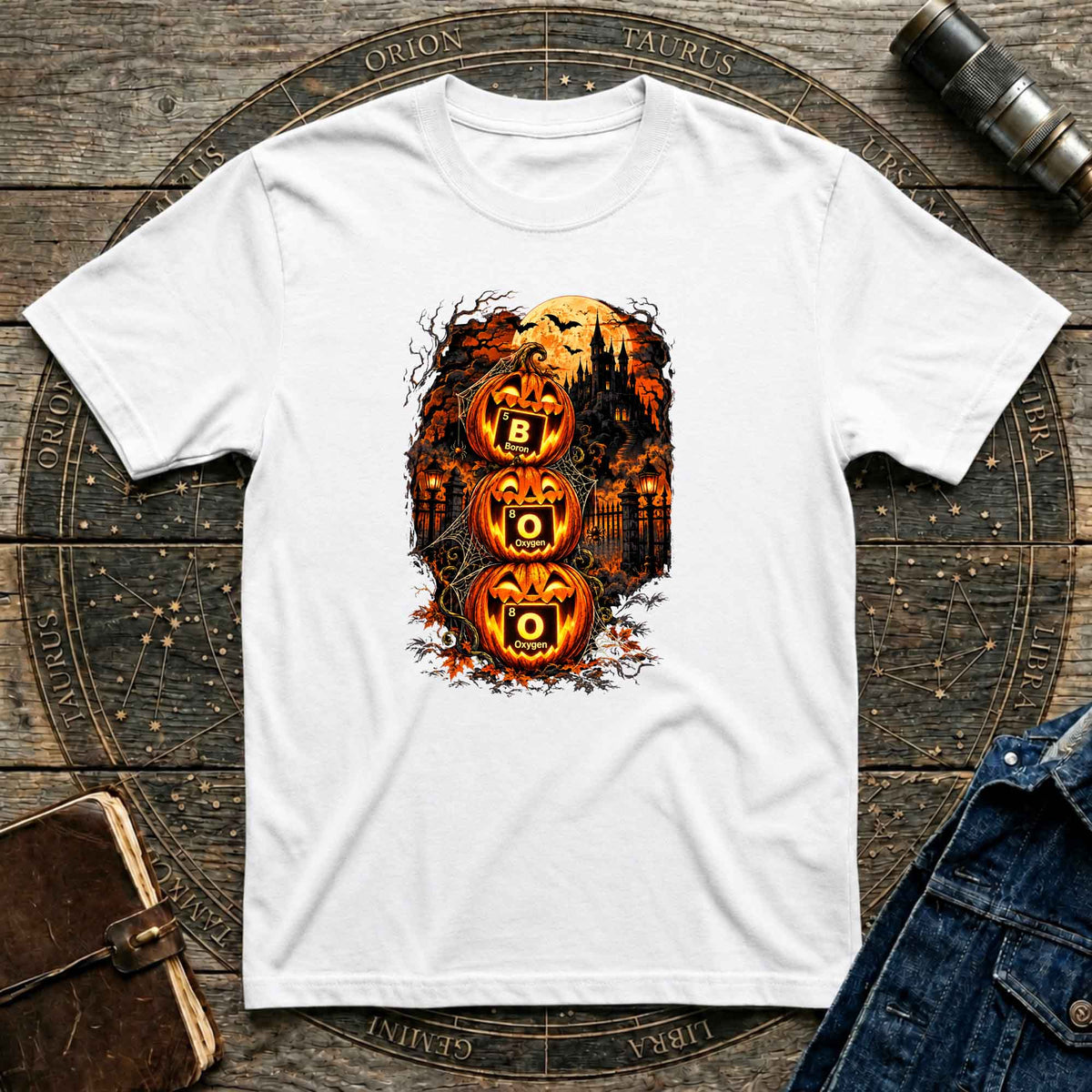 Halloween T-Shirt Haunted Science Pumpkins
