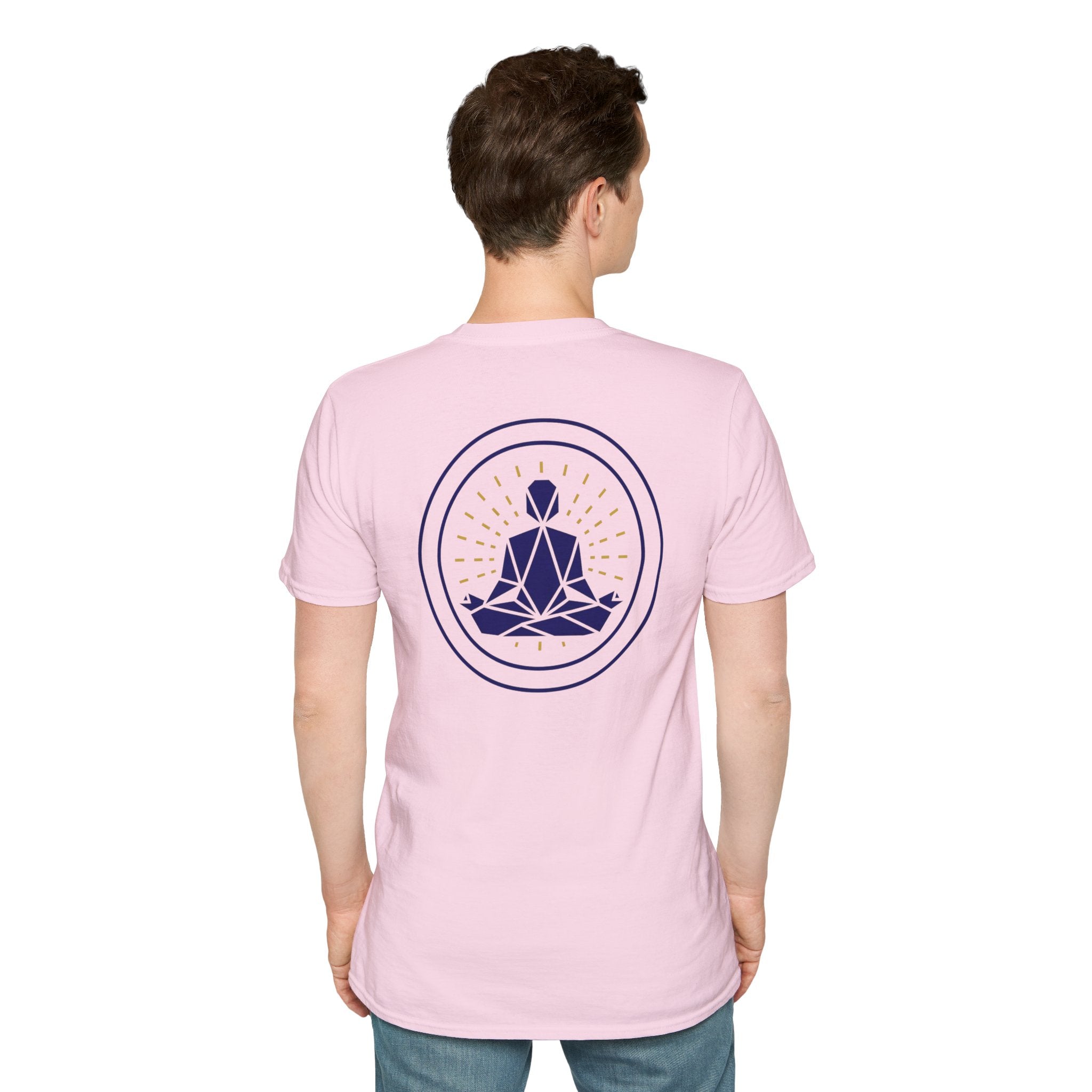 Blue Meditating Yogi Back Only Design