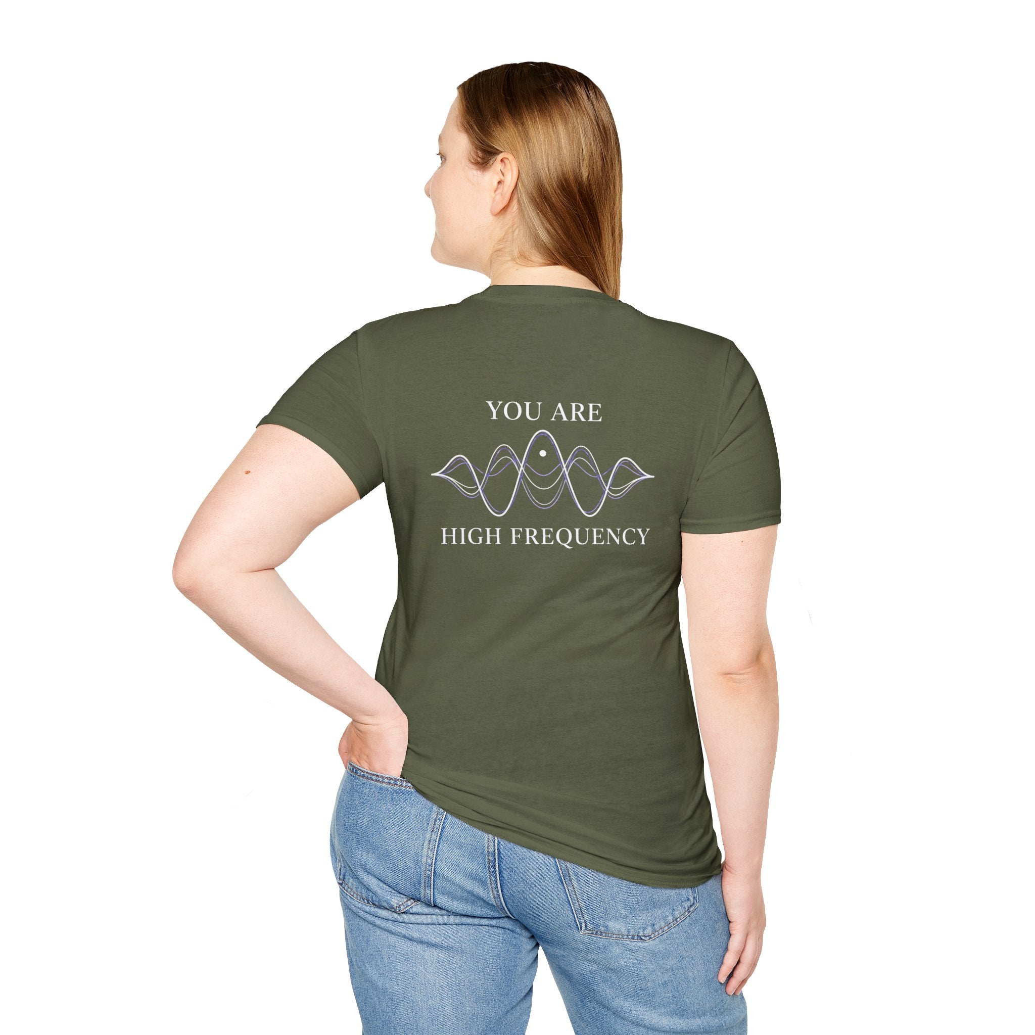 High Frequency Black T-Shirt- Back Only
