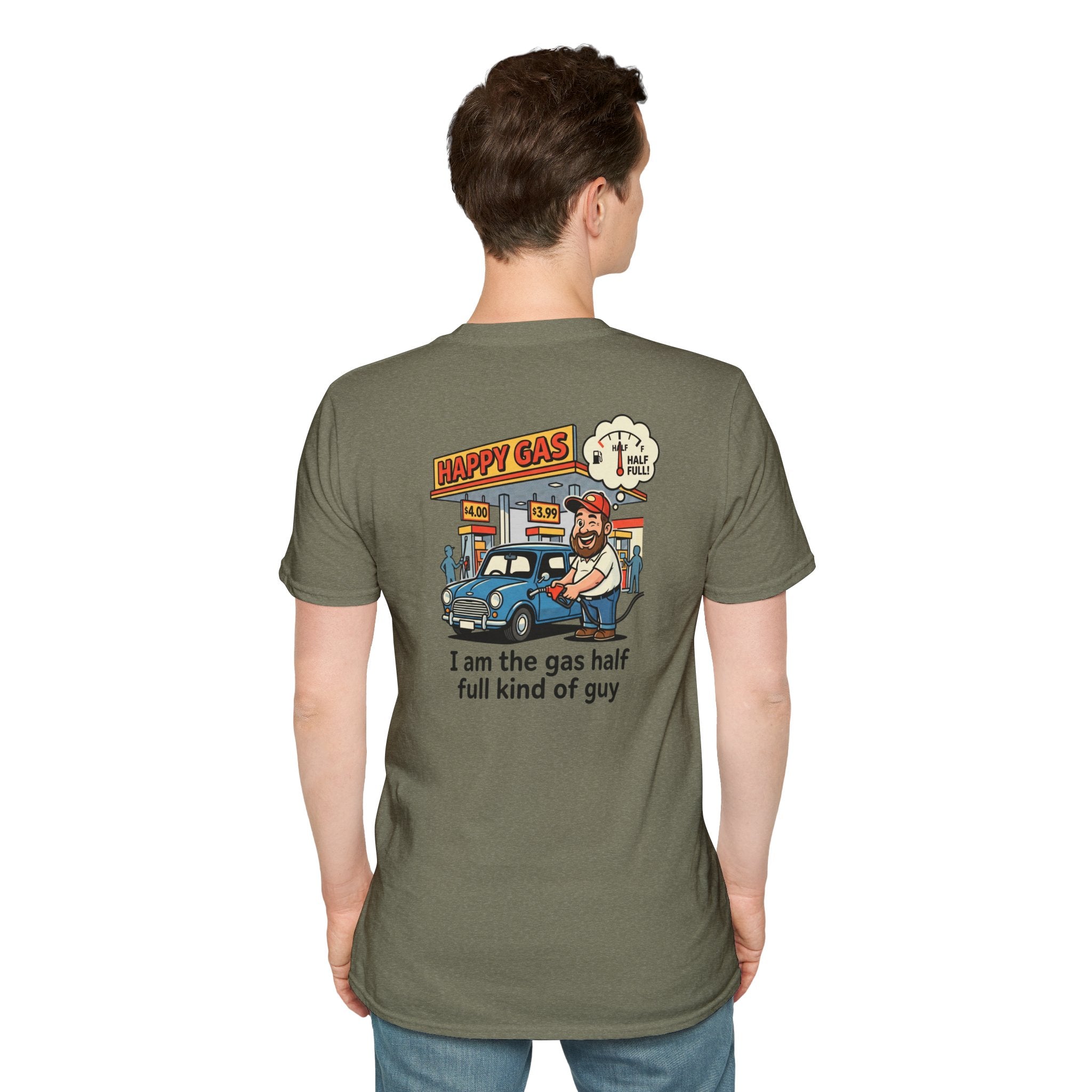 Glass half full T-shirt - Back design