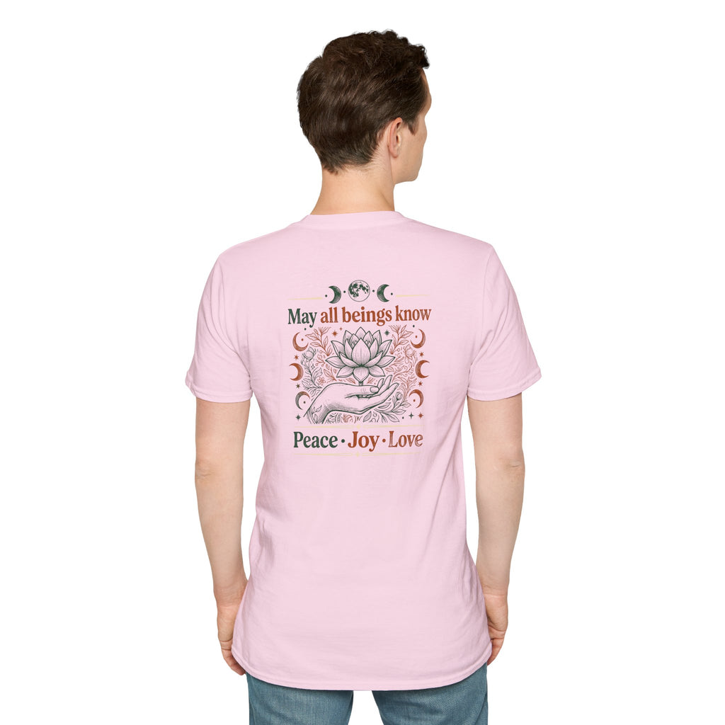 Peace Love Back Design T-shirt
