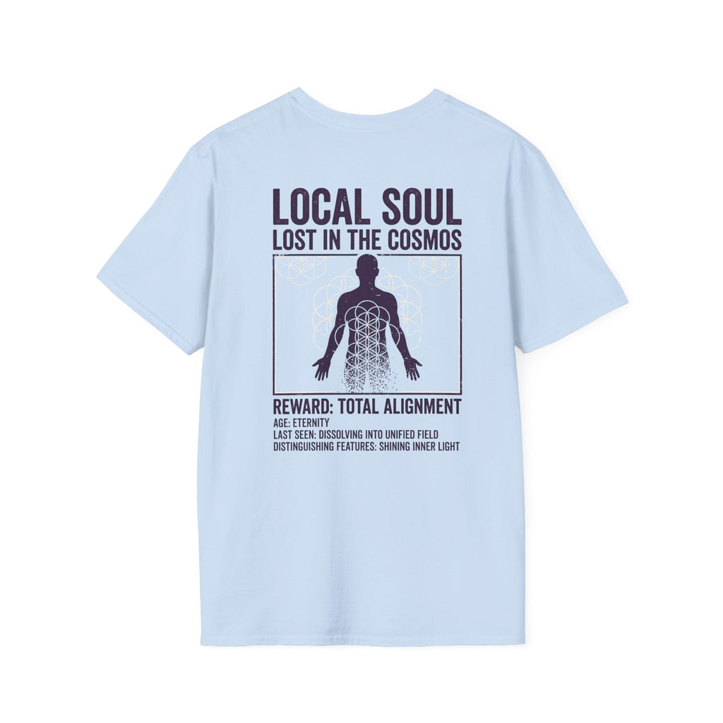Lost Soul White Tee — Minimal Everyday T-Shirt (back print only)