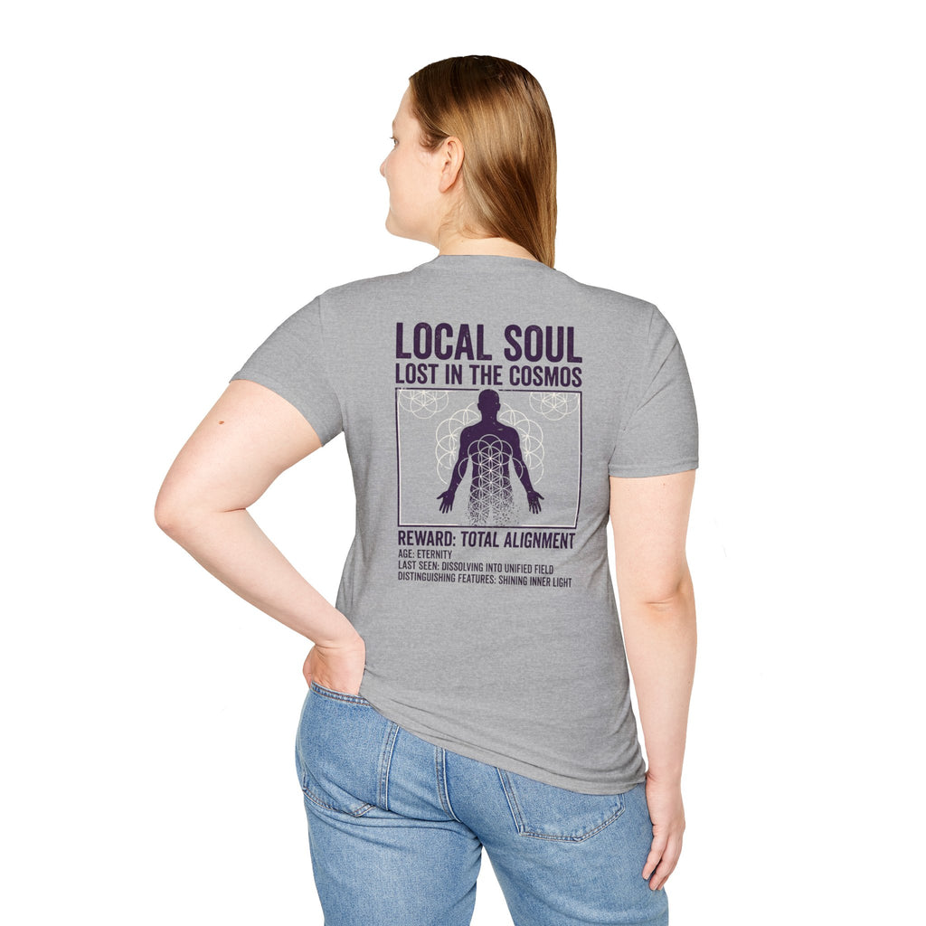 Lost Soul White Tee — Minimal Everyday T-Shirt (back print only)