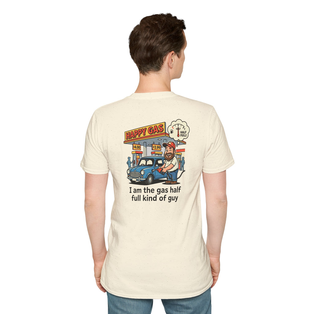 Glass half full T-shirt - Back design