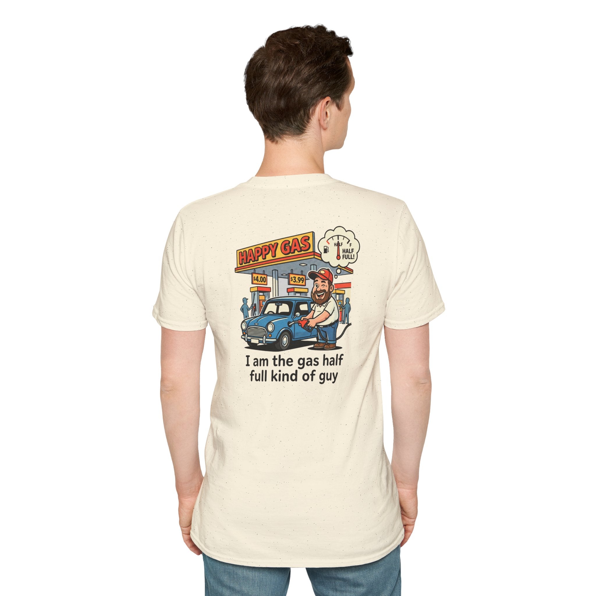 Glass half full T-shirt - Back design