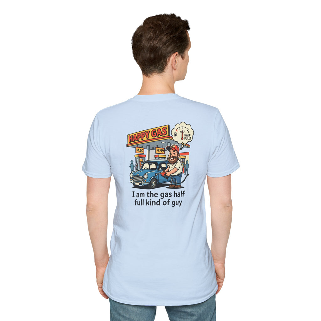 Glass half full T-shirt - Back design